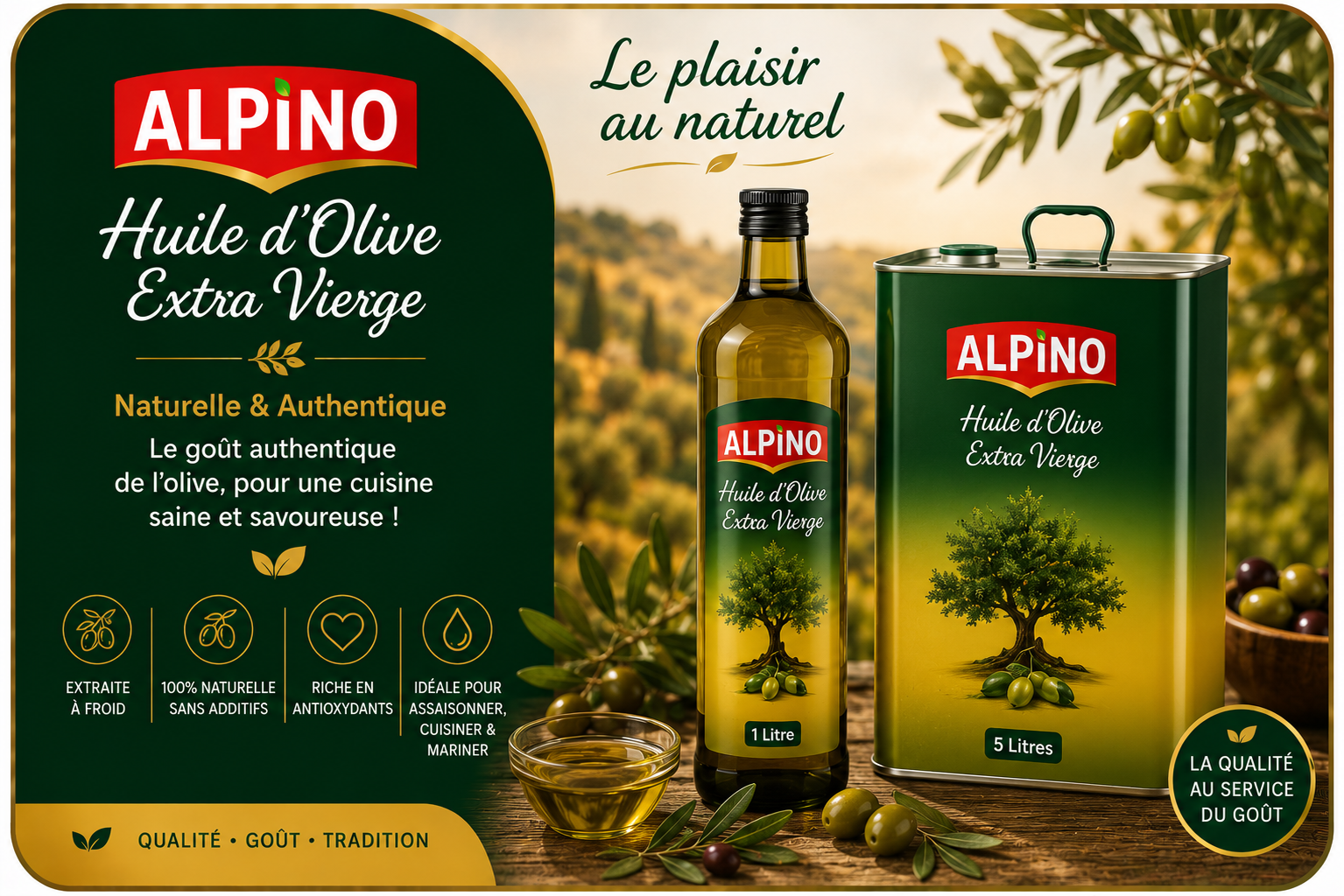 Huile d'Olive Extra Vierge ALPINO